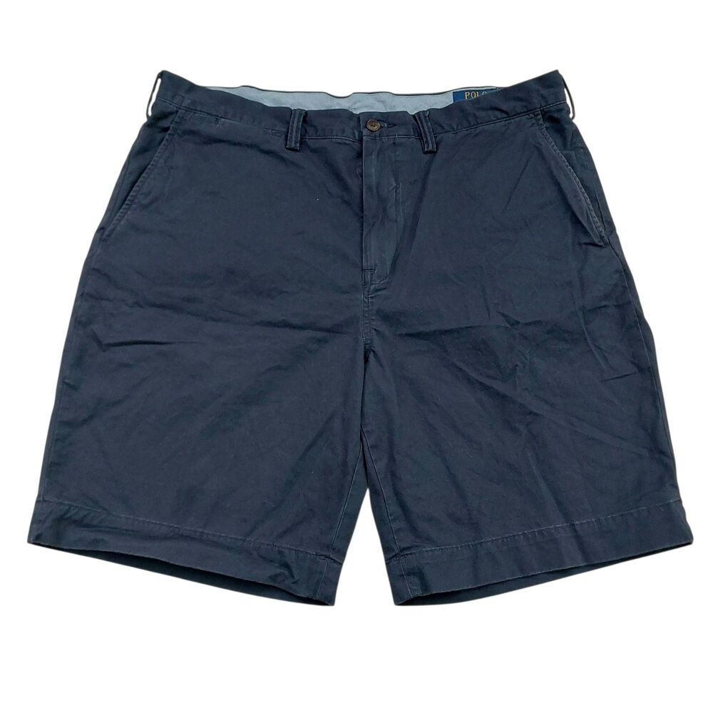 Polo Ralph Lauren Shorts Mens 36 Navy Stretch Classic Fit Twill Preppy Golf